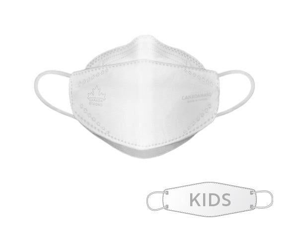 CA-N95 KIDS White Disposable Respirator Mask - Made in Canada 10/Pack