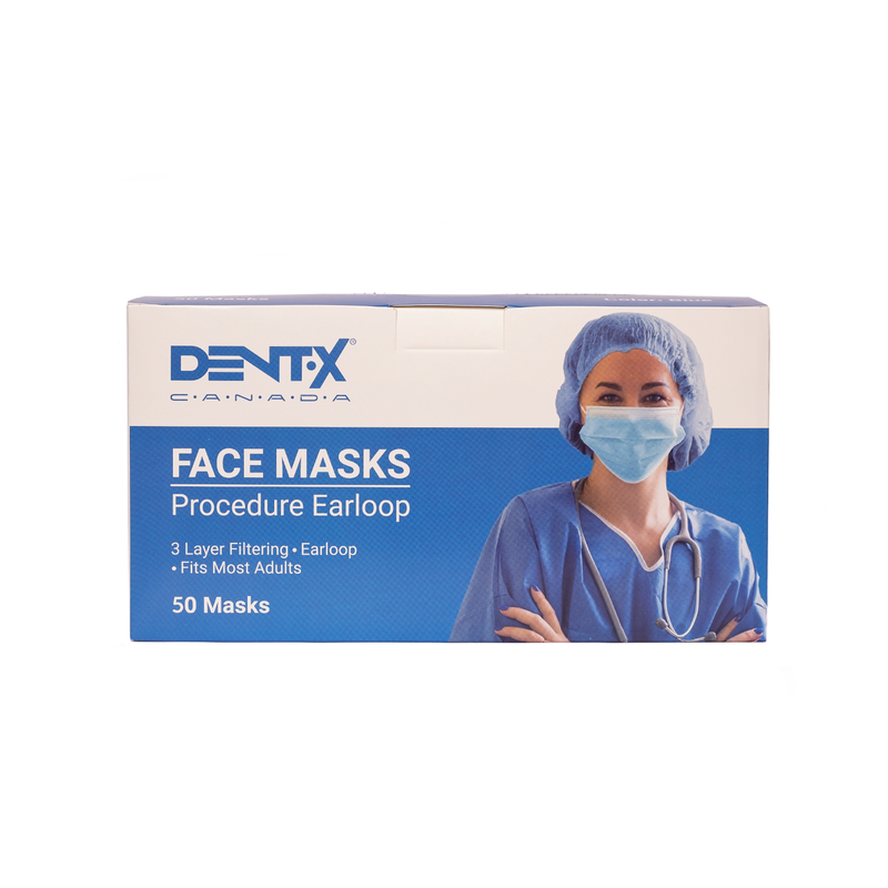 Dent-X 3-Ply ASTM Level 3 Medical Face Masks (Made in Canada)