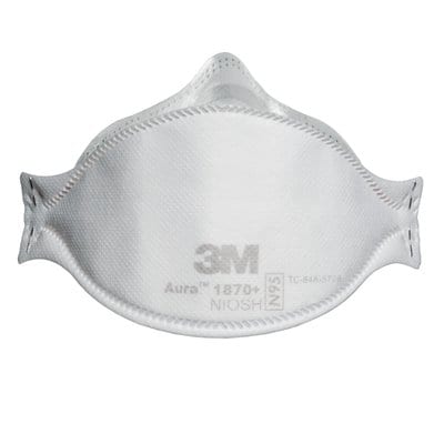 3M™ 1870+ Aura Particulate Respirator and Surgical Mask N95 (20 Pack)