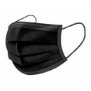 3-Ply Black Disposable Face Masks