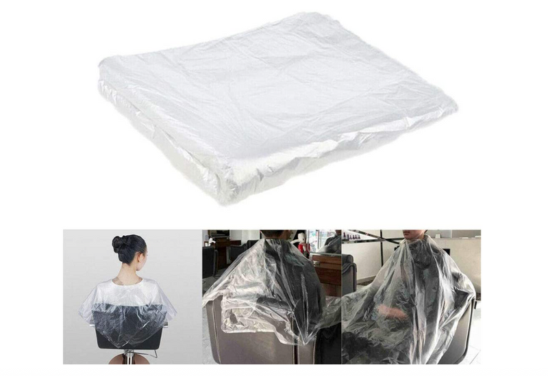 Disposable Hairstylist and Barber Capes (100 Pack)